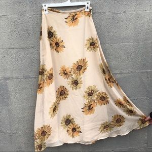 Vintage Sunflower Skirt